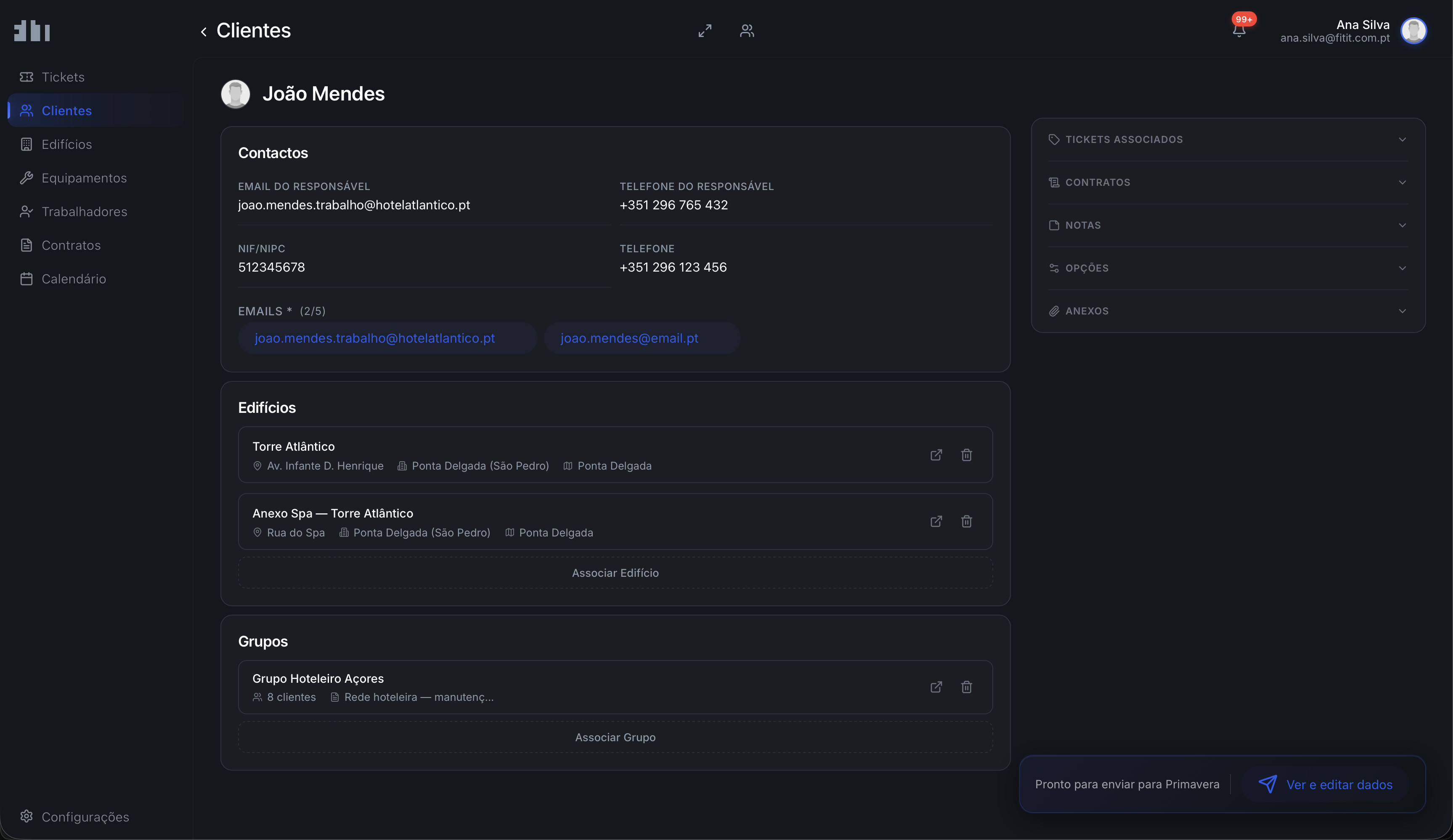 Client page
